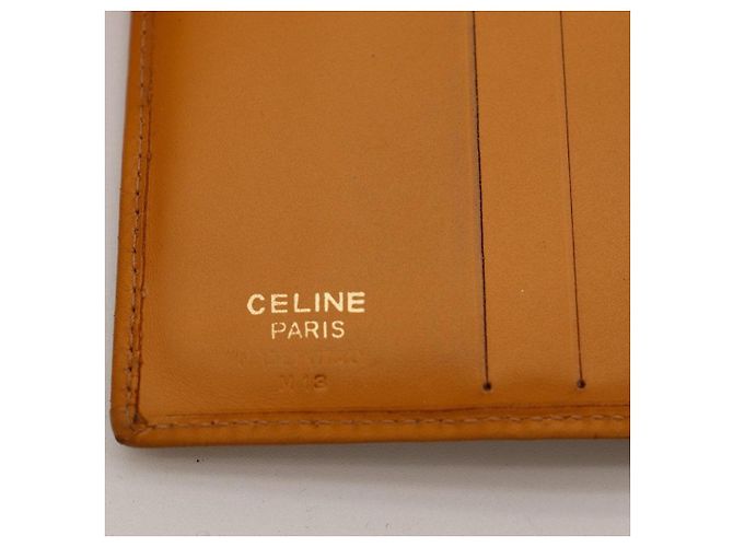 Céline Celine Cartera Triomphe en canvas Castaño - vista 7