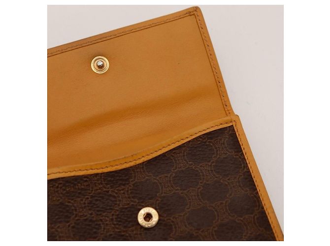 Céline Celine Cartera Triomphe en canvas Castaño - vista 8