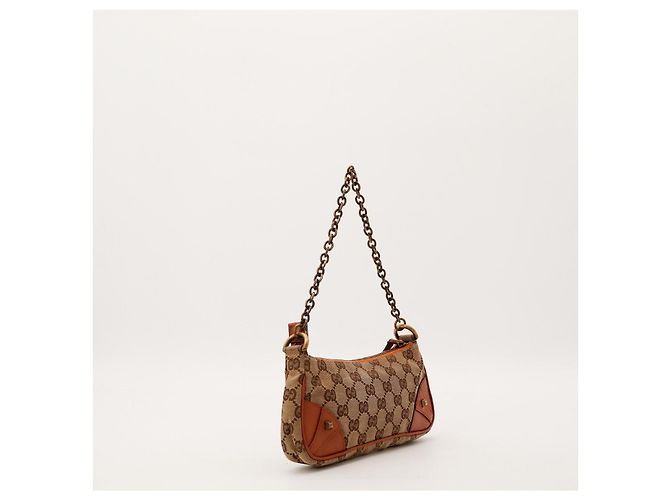 Gucci Borsa a tracolla in tela Monogram GG Marrone Monogramma - vista 4