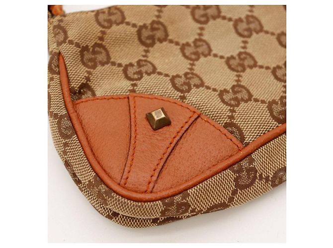 Gucci Borsa a tracolla in tela Monogram GG Marrone Monogramma - vista 6