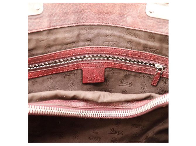 Gucci Borsa Tote GG Monogram in Tela e Pelle Marrone Beige - vista 9