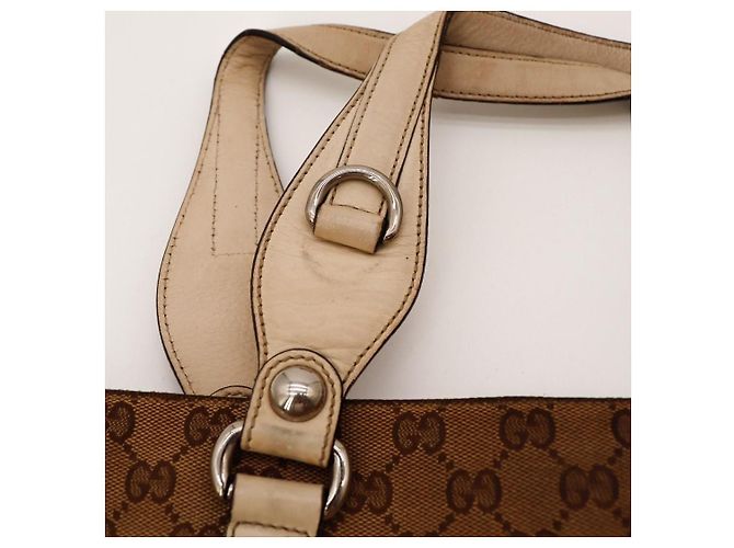 Borsa Tote Gucci in Tela Monogramma GG Marrone Beige - vista 10