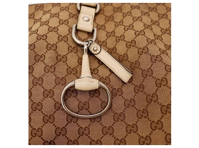 Borsa Tote Gucci in Tela Monogramma GG Marrone Beige - vista 6