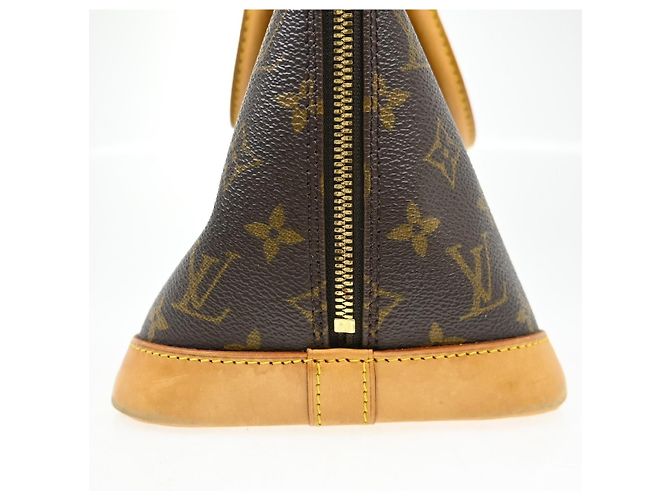 Borsa Louis Vuitton Alma Monogram Canvas PM Marrone - vista 3
