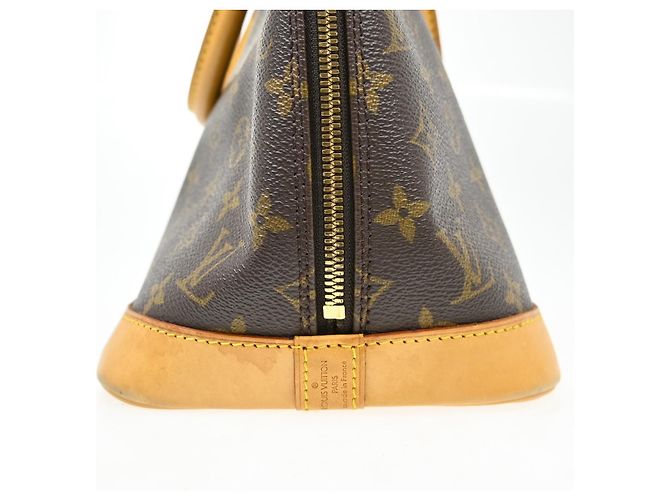 Borsa Louis Vuitton Alma Monogram Canvas PM Marrone - vista 4