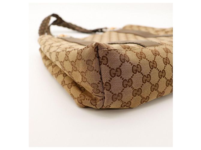 Gucci Borsa Bamboo in tela Monogram Marrone - vista 7