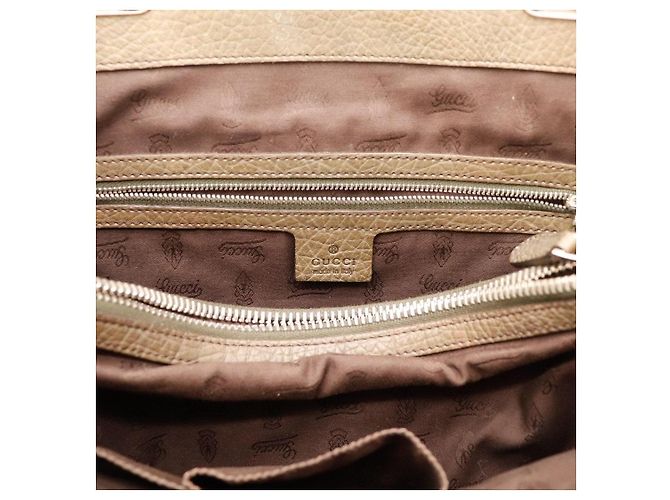 Gucci Borsa Bamboo in tela Monogram Marrone - vista 9