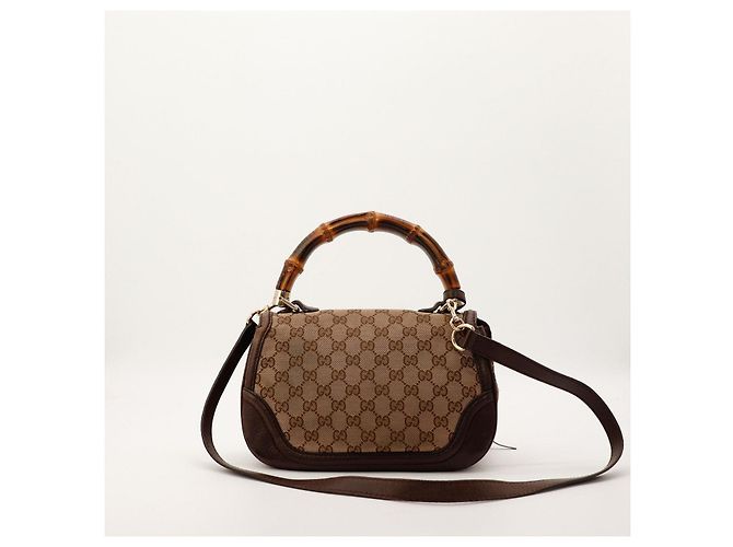Gucci Bamboo Shopper Borsa Marrone - vista 12