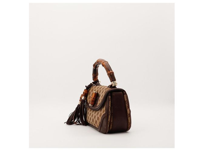 Gucci Bamboo Shopper Borsa Marrone - vista 2