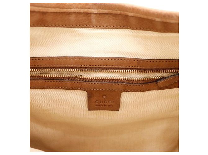 Gucci Jackie Borsa Hobo Tela Monogramma GG Marrone Beige - vista 10