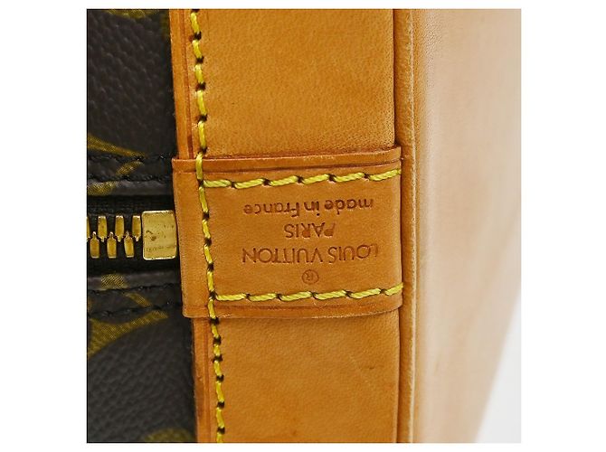Louis Vuitton Alma Monogram Canvas PM Castaño - vista 4