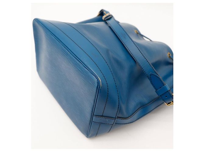 Louis Vuitton Borsa a secchiello Noe in pelle Epi Blu - vista 10