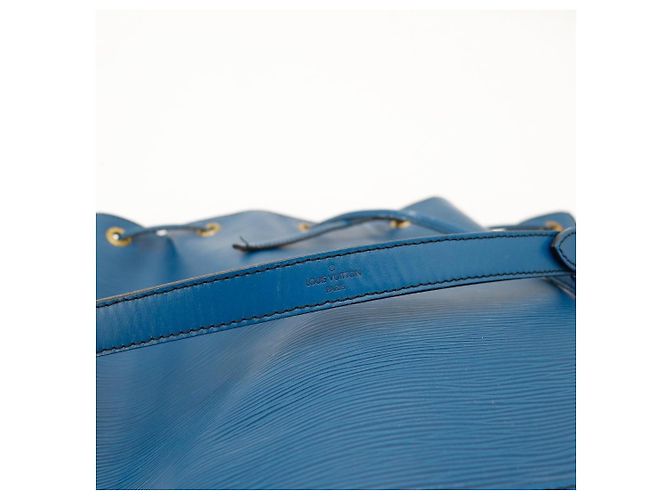 Louis Vuitton Borsa a secchiello Noe in pelle Epi Blu - vista 11