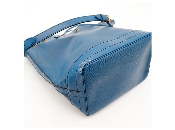 Louis Vuitton Borsa a secchiello Noe in pelle Epi Blu - vista 12