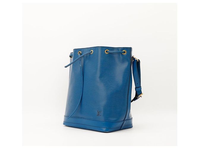 Louis Vuitton Borsa a secchiello Noe in pelle Epi Blu - vista 2