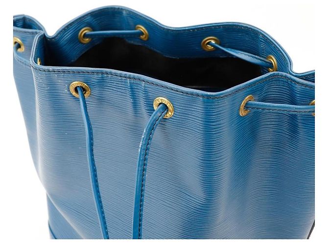 Louis Vuitton Borsa a secchiello Noe in pelle Epi Blu - vista 6