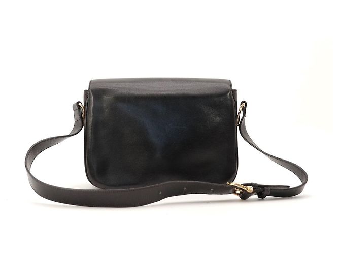 Céline Celine Borsa a tracolla Triomphe pelle nera Nero - vista 3