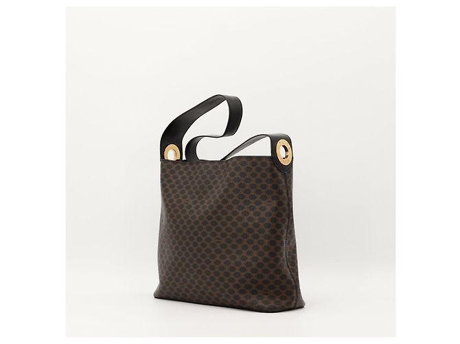Céline Celine Triomphe Canvas Hobo-Tasche Braun Schwarz - Ansicht 2