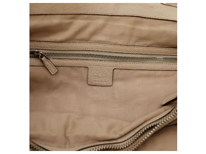 Gucci Monogram Canvas Bamboo Handle Tote Bag Brown Beige - view 11