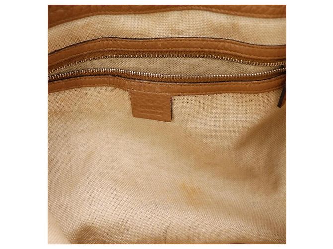 Gucci Bolso Tote de Lona Monograma GG Castaño - vista 8