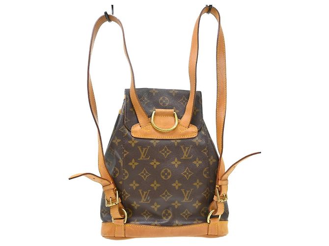 Louis Vuitton Vintage Montsouris Monogram Canvas MM Marron - vue 2