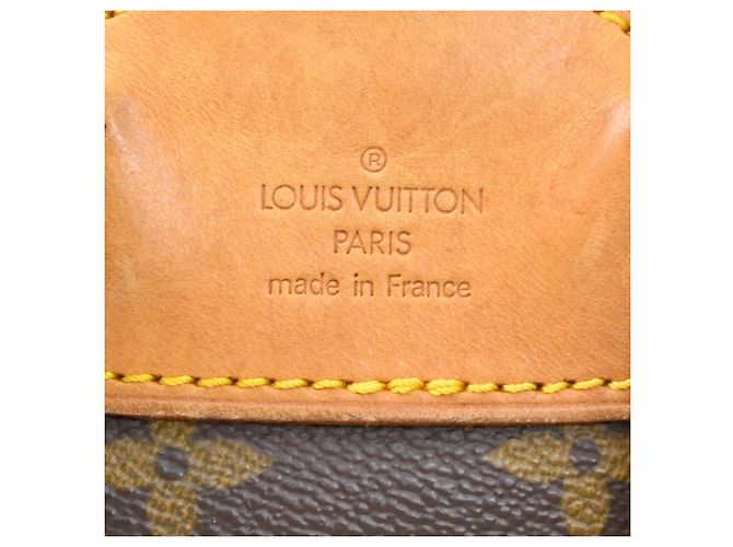 Louis Vuitton Vintage Montsouris Monogram Canvas MM Marron - vue 4