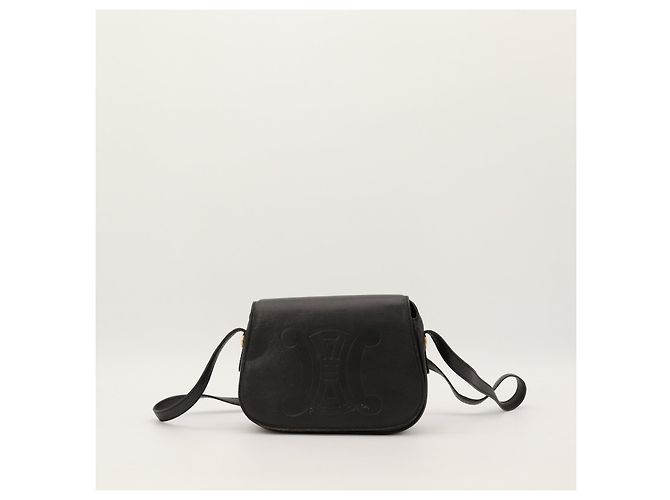Céline Celine Bolsa de Ombro Triomphe Preto - vista 2