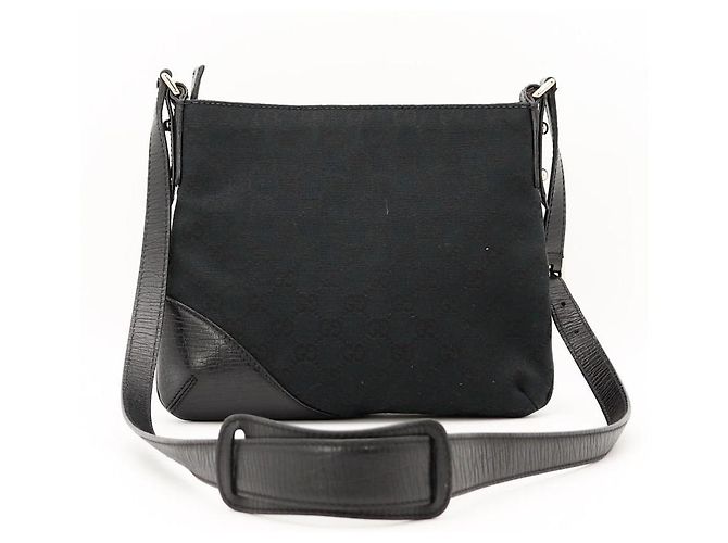 Gucci Borsa a tracolla Horsebit in tela Monogram Nero - vista 3