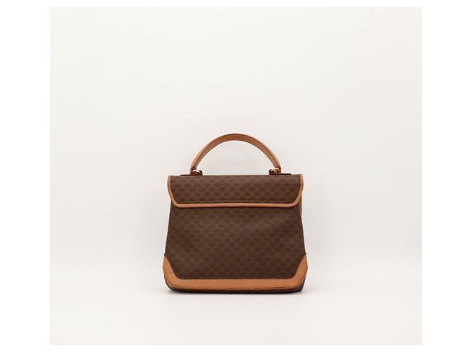 Céline Celine Sac à main Triomphe en toile monogramme Marron - vue 3
