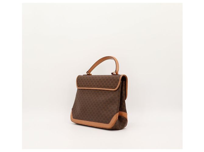 Céline Celine Sac à main Triomphe en toile monogramme Marron - vue 4