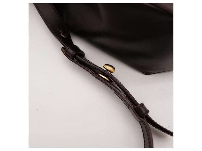 Céline Borsa Celine Triomphe in pelle Marrone - vista 8