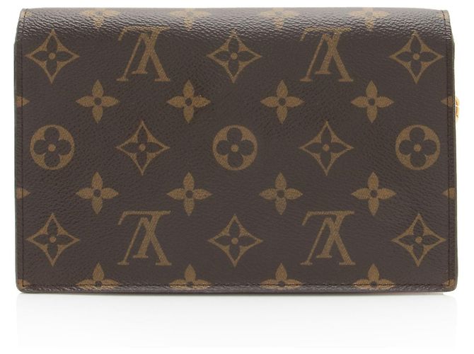 Louis Vuitton Monogram Canvas Flore Chain Wallet Braun - Ansicht 3