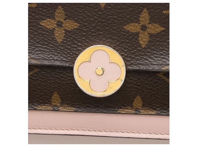 Louis Vuitton Monogram Canvas Flore Chain Wallet Braun - Ansicht 9