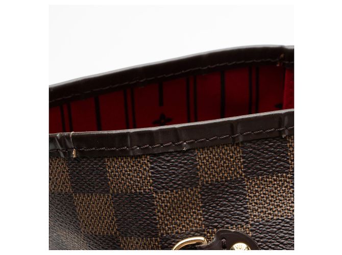 Louis Vuitton Damier Ebene Neverfull GM Tote Marrone - vista 10