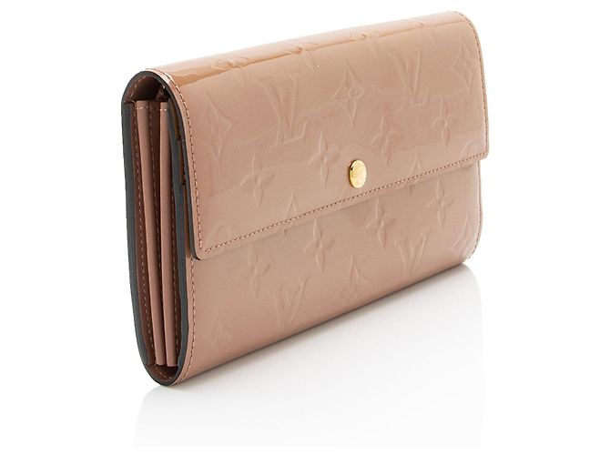 Portafoglio Sarah Monogram Vernis Louis Vuitton Marrone Beige - vista 2