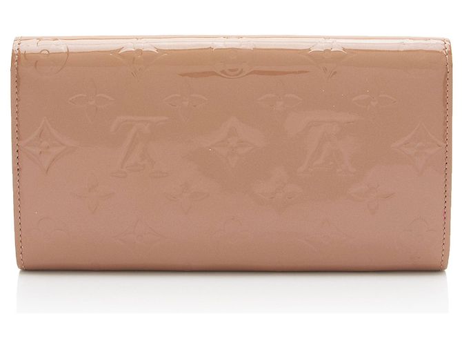 Portafoglio Sarah Monogram Vernis Louis Vuitton Marrone Beige - vista 3