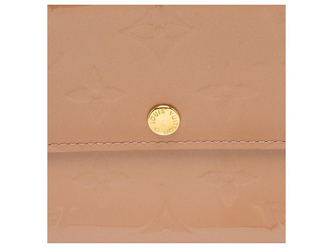 Portafoglio Sarah Monogram Vernis Louis Vuitton Marrone Beige - vista 7