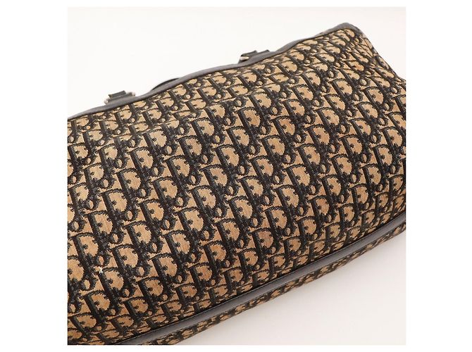 Christian Dior Borsa Boston Monogram Marrone Nero - vista 6