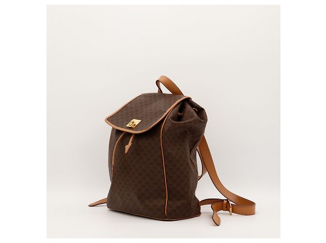 Céline Celine Mac론 Monogram Canvas Backpack Brown - view 2
