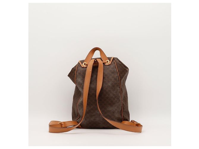 Céline Celine Mac론 Monogram Canvas Backpack Brown - view 3