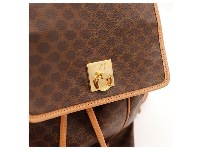 Céline Celine Mac론 Monogram Canvas Backpack Brown - view 6