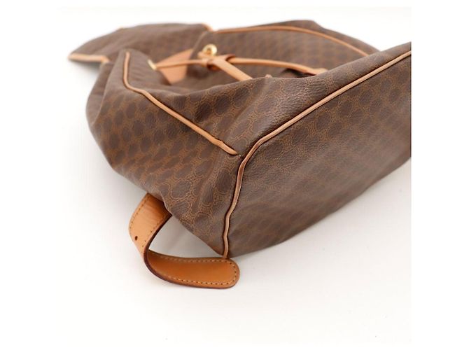 Céline Celine Mac론 Monogram Canvas Backpack Brown - view 8