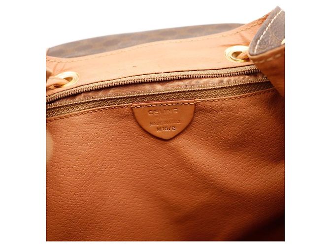 Céline Celine Mac론 Monogram Canvas Backpack Brown - view 9