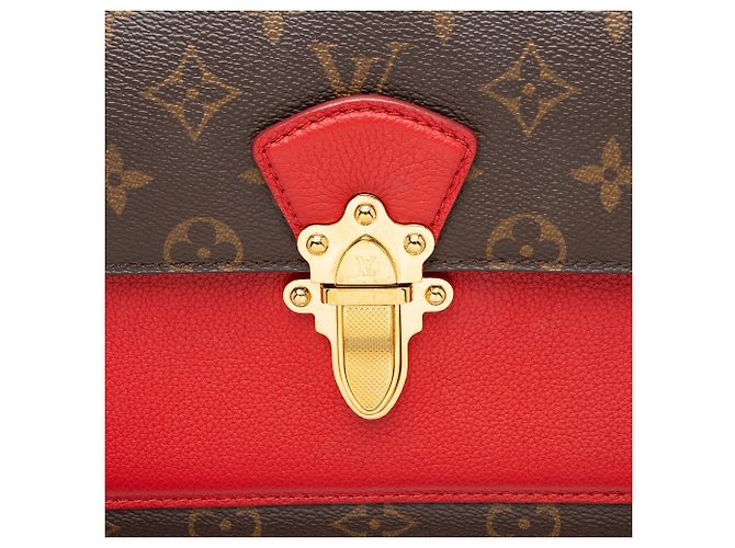 Borsa Victoire Chain in tela Monogram Louis Vuitton Marrone - vista 9