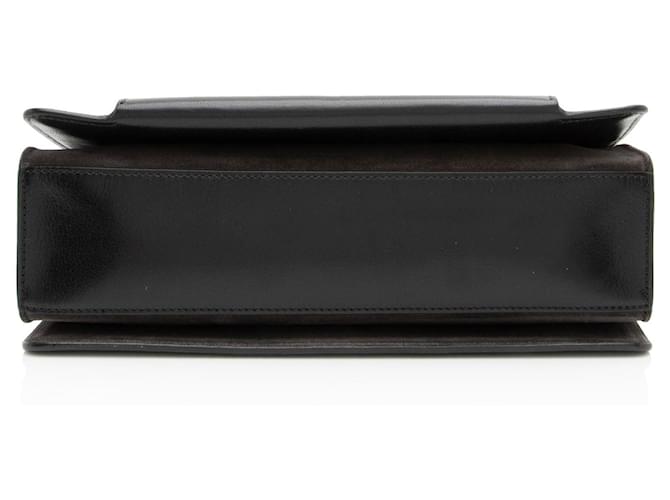 Borsa a tracolla GV3 Medium in pelle e scamosciato Givenchy Nero - vista 4