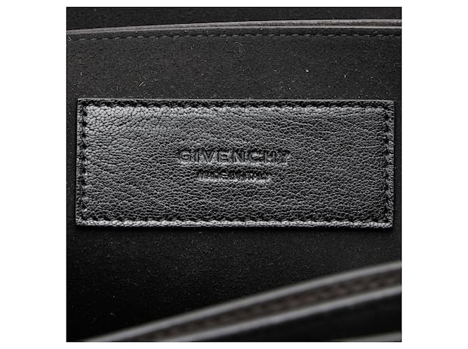 Borsa a tracolla GV3 Medium in pelle e scamosciato Givenchy Nero - vista 8