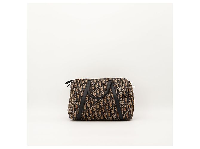 Christian Dior Borsa Boston Monogram Nero Monogramma - vista 4