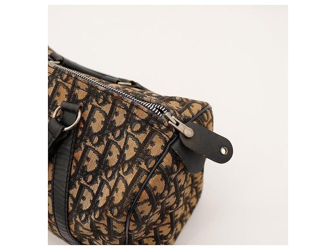 Christian Dior Borsa Boston Monogram Nero Monogramma - vista 7