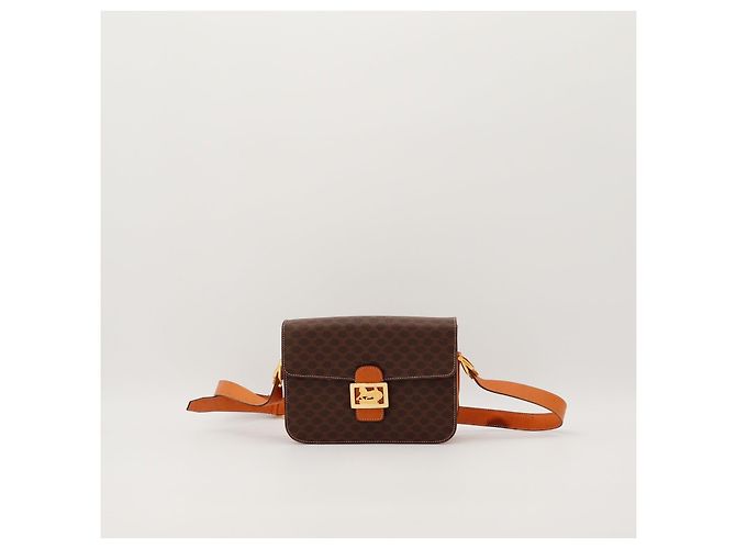 Céline Celine Triomphe Canvas Schultertasche Braun Monogramm - Ansicht 2