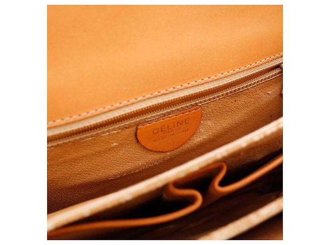 Céline Celine Triomphe Canvas Schultertasche Braun Monogramm - Ansicht 7